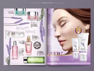 美容与护肤产品画册排版设计指南